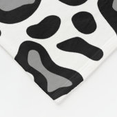 Retro White leopard Pattern Fleece Blanket Gift (Hoek)