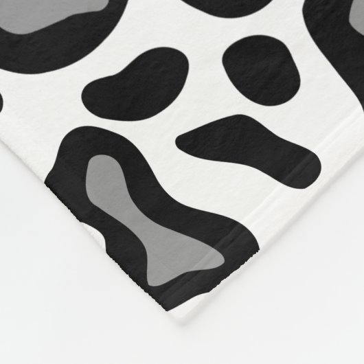 Retro White leopard Pattern Fleece Blanket Gift (Hoek)
