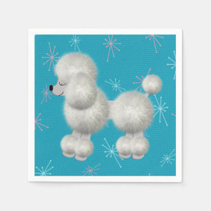Retro White podle Birthday Party Paper Napkins Servetten
