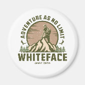 Retro Whiteface Mountain Hike Magneet (Voorkant)