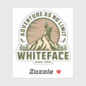 Retro Whiteface Mountain Hike Sticker (Vel)