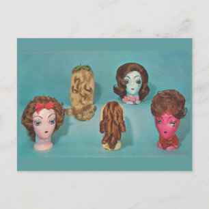 Retro Wig Briefkaart