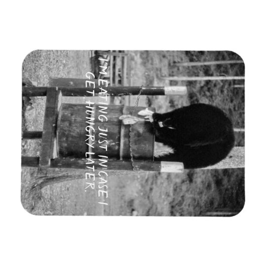 Retro Wild Black Beer Trash Scavenging Garbage Magneet (Horizontaal)