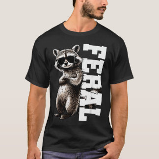Retro Wilde Grappige Meme Wasbeer Dierenliefhebber T-shirt