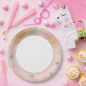 Retro Wildflower Verjaardagsfeest Papieren Bordje (Feest)