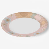 Retro Wildflower Verjaardagsfeest Papieren Bordje (Gekanteld)