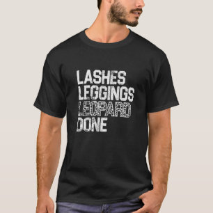 Retro Wimpers Broek Luipaard Klaar Wimper Tech Las T-shirt
