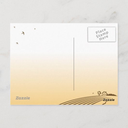 Retro Windmill Briefkaart (Achterkant)