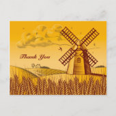 Retro Windmill Briefkaart (Voorkant)