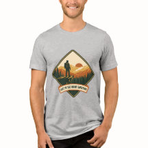 Retro Windturbine Berg T-Shirt - 70s Natuur