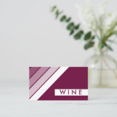 retro WINE Visitekaartje (Staand voorkant)