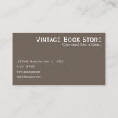 Retro,  winkel foto - Visitekaartje (Achterkant)