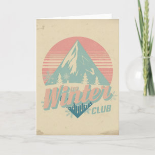 Retro Winter Club Kaart