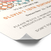 Retro Winter Kerstman Verjaardag Tijd Capsule Poster (Hoek)