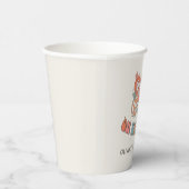 Retro Winter Kerstman Verjaardagsfeest Papieren Bekers (Rechts)