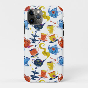 Retro Winter Whimsical Tea Party iPhone 11 Pro Hoesje