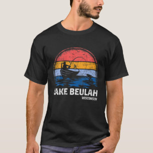  Retro Wisconsin Beulah Lake Zomer Gevist T-shirt