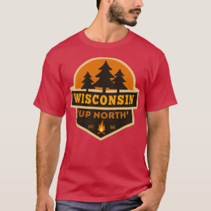 Retro Wisconsin Up North T-shirt