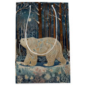 Retro wit beer boho winterbos medium cadeauzakje (Voorkant)