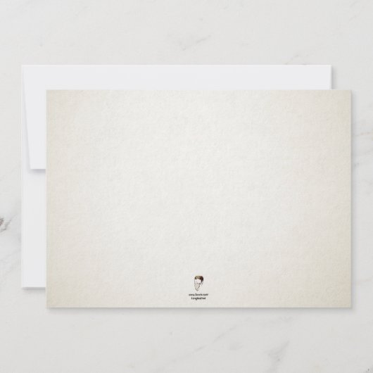 Retro Witch Halloween uitnodiging (Achterkant)