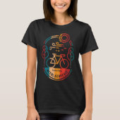 Retro With Lacoochee Fietsroute T-shirt (Voorkant)