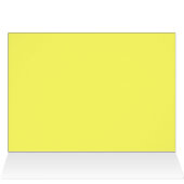 Retro Witte Daisy op Geel Blank Binnenin (Binnen Horizontaal (Boven))