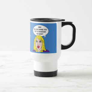 RETRO WOMAN avec VOS tasses personnalisées TEXTE