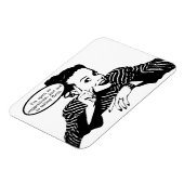 Retro Woman Humor Magneet (Linkerzijde)