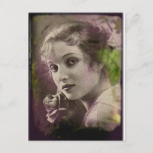 Retro Women 20s Hollywood Alice Joyce Briefkaart