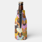 Retro Women of the World Pattern Flesjeskoeler (Fles Achterkant)