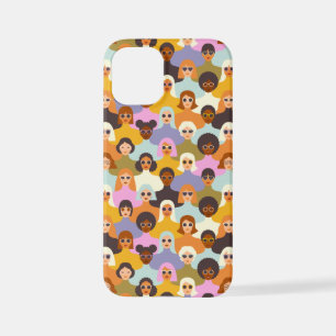 Retro Women of the World Pattern iPhone 12 Mini Hoesje