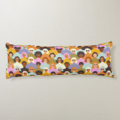 Retro Women of the World Pattern Lichaamskussen (Achterkant)