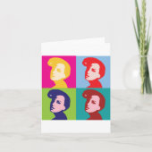 Retro Women Pop Art Kaart (Voorkant)