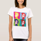 Retro Women Pop Art T-shirt (Voorkant)