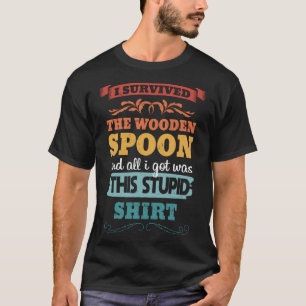 Retro  Wooden Spoon Survivor T-shirt