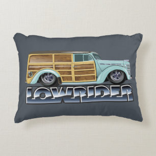 Retro Woody Lowrider Accent Kussen