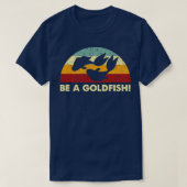 Retro wordt een goudvisremix t-shirt (Design voorkant)