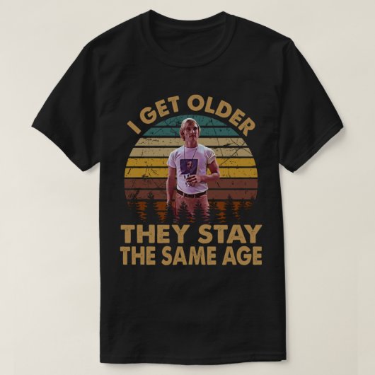  retro wordt ouder. t-shirt (Design voorkant)