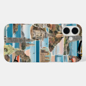 Retro World Tour Collage Case-Mate iPhone Case (Achterkant (horizontaal))