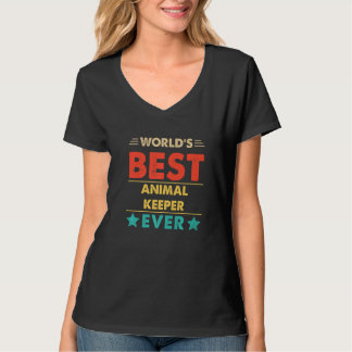 Retro World's Best Animal Keeper Ever T-shirt