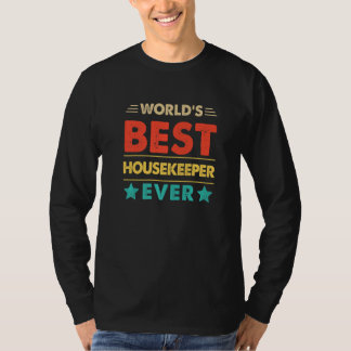 Retro World's Best Housekeeper Ever   T-shirt