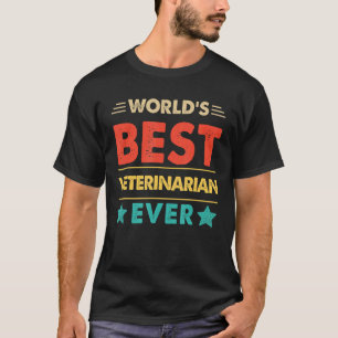 Retro World's beste dierenarts ooit T-shirt