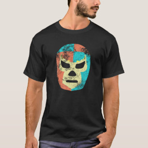 Retro Wrestling Masker Mexicaanse Lucha Libre Luch T-shirt