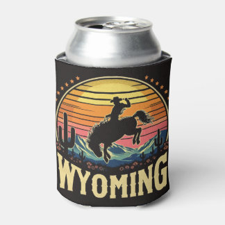 Retro Wyoming Cowboy Blikjeskoeler
