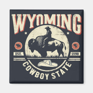 Retro Wyoming Magneet