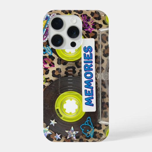 Rétro Y2K Cassette Audio Imprimé Léopard des Année (Verso)