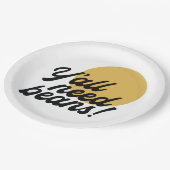 Retro 'Y all need Beans' Bean Protocol Papieren Bordje (Gekanteld)