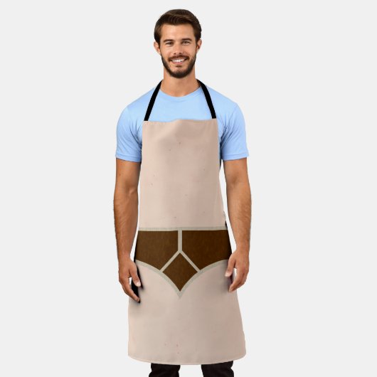 Retro Y Voorste zuigers Apron Schort (Gedragen)