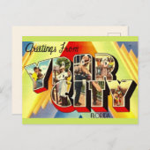 Retro Ybor City-ansichtkaart Briefkaart (Voorkant / Achterkant)