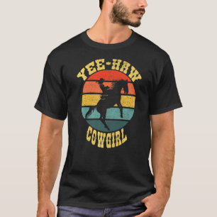 Retro Yee Haw Howdy Western Land Zuid-Cowgi T-shirt